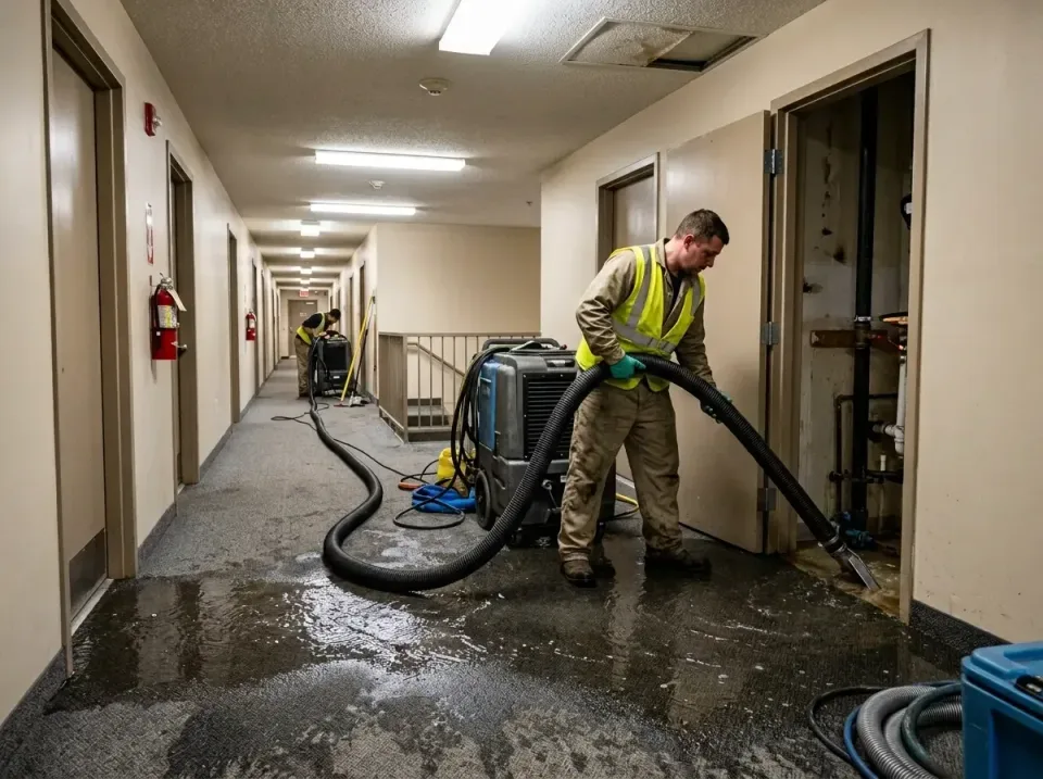 multi-unit-apartment-hallway-f-005 — frequently asked questions, Emergency Burst Pipe Water Extraction & Removal in Sissonvi…